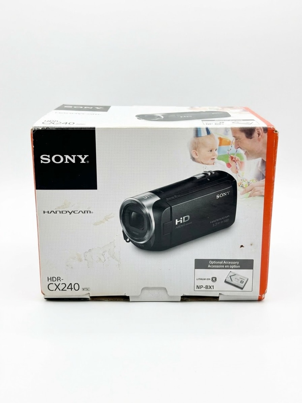 Sony Black and Silver HD Handycam HDR-CX240 Boxed Camcorder